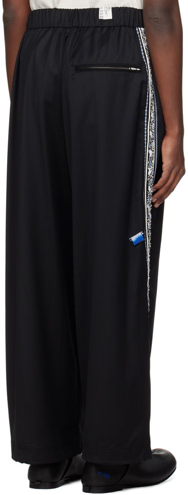 Спортивні штани ADER ERROR Embroidered Side Stripe Trousers чорний | BN01SSBT0105BK, 2