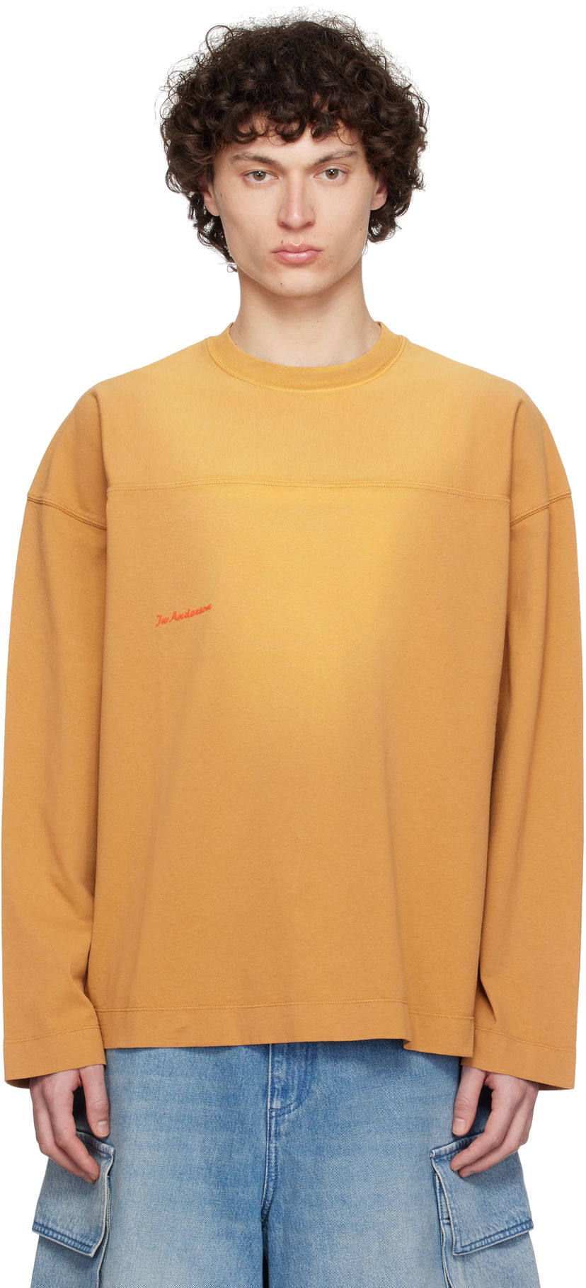 Cветр JW Anderson JW Anderson Long Sleeve T-Shirt Жовтий | JT0290-PG1800