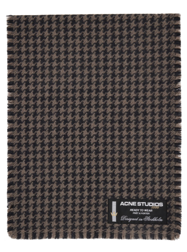 Шарф Acne Studios Houndstooth Scarf Сірий | CA0264-