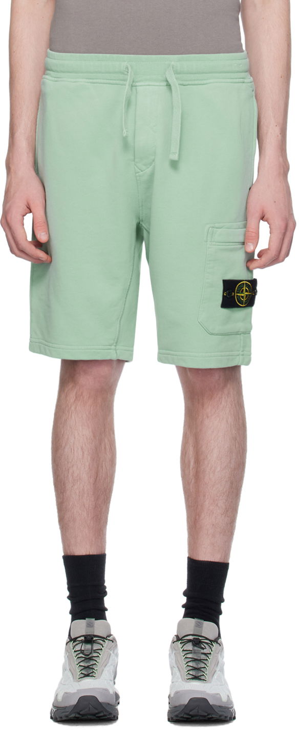 Шорти Stone Island Patch Shorts Зелений | 801564651