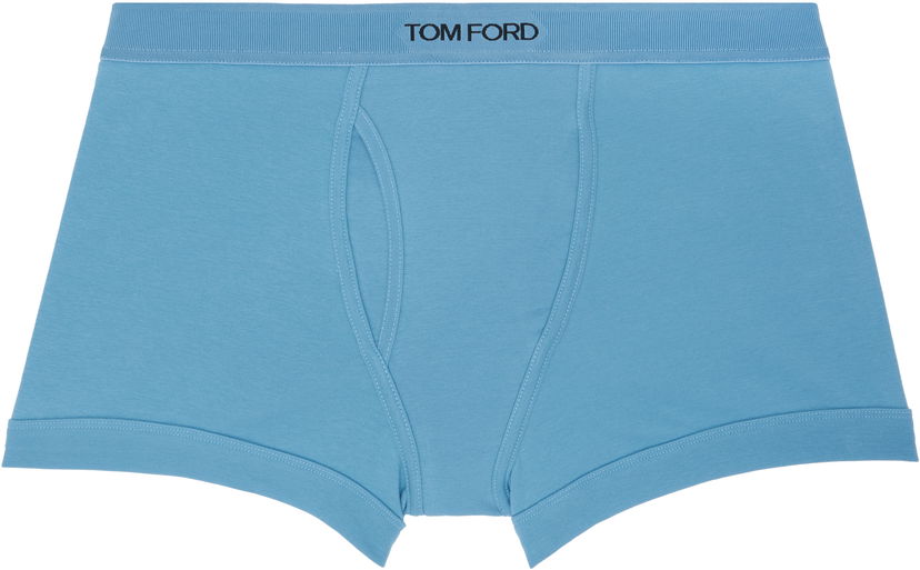 Боксери Tom Ford TOM FORD Stretch Jersey Boxer Briefs Синій | T4LC3 204