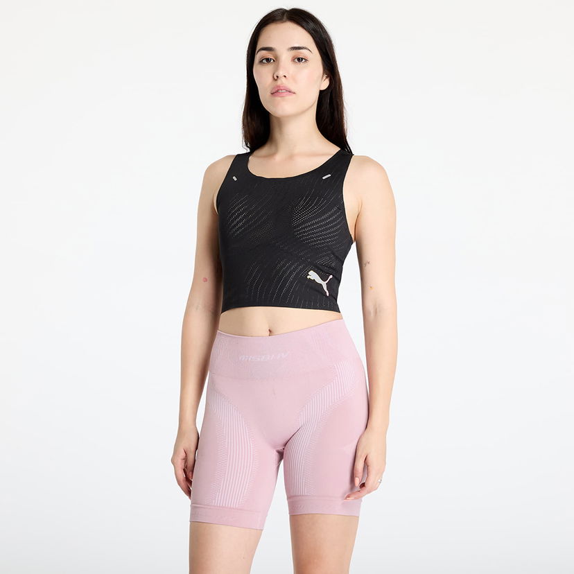 Футболка Puma Top Run Ultraspun Crop Top W Black чорний | 52506090