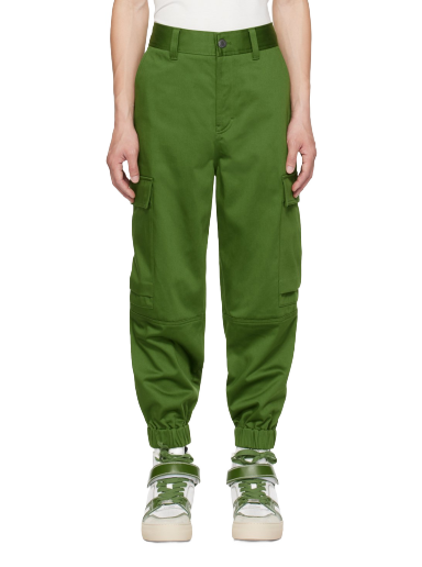 Штани карго AMI Cuffs Cargo Pants Зелений | HTR210.CO0009