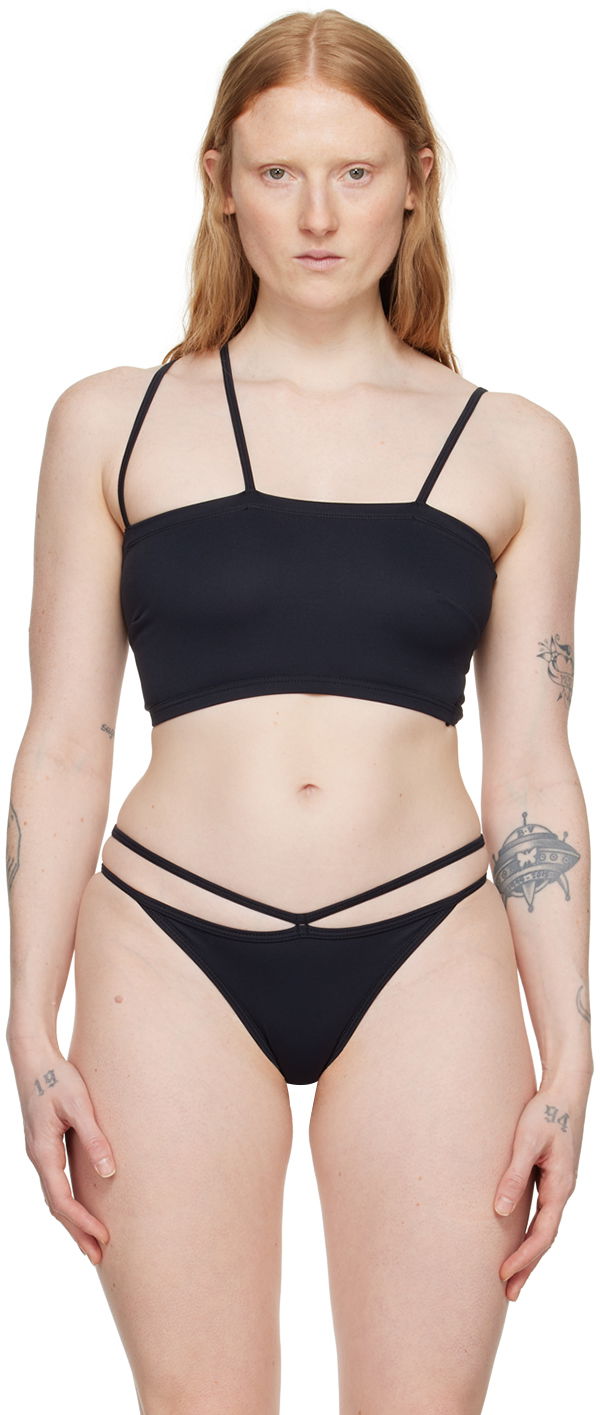 Бюстгальтер Baserange Asymmetrical Bikini Top чорний | SWNT-PA-000