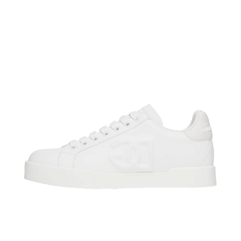 Кросівки та взуття Dolce & Gabbana White Portofino DG Sneakers білий | CK1545AG084