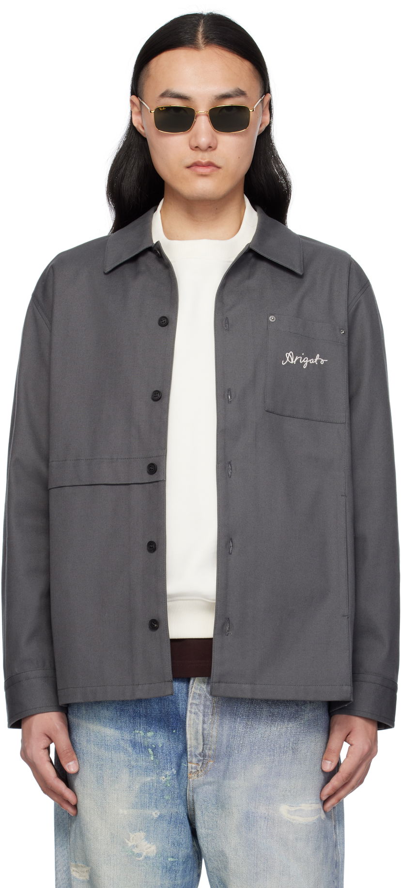 Сорочка AXEL ARIGATO Axel Arigato Rowe Canvas Overshirt Сірий | A2917002