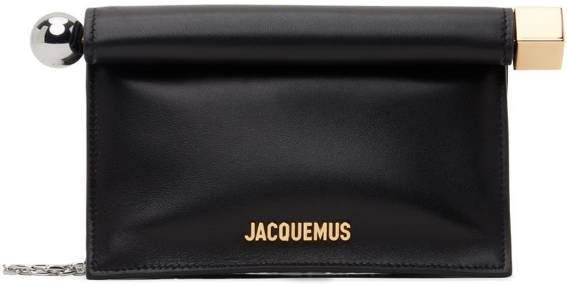 Сумочка Jacquemus Les Sculptures 'La petite pochette rond carré' Pouch чорний | 24E241BA392-3171