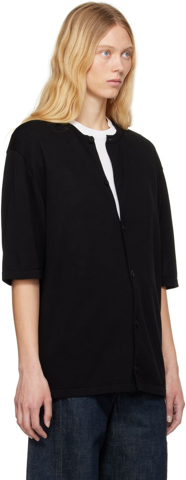 Cветр LEMAIRE Lemaire Short Sleeve Cardigan чорний | TO1371 LK1041, 1
