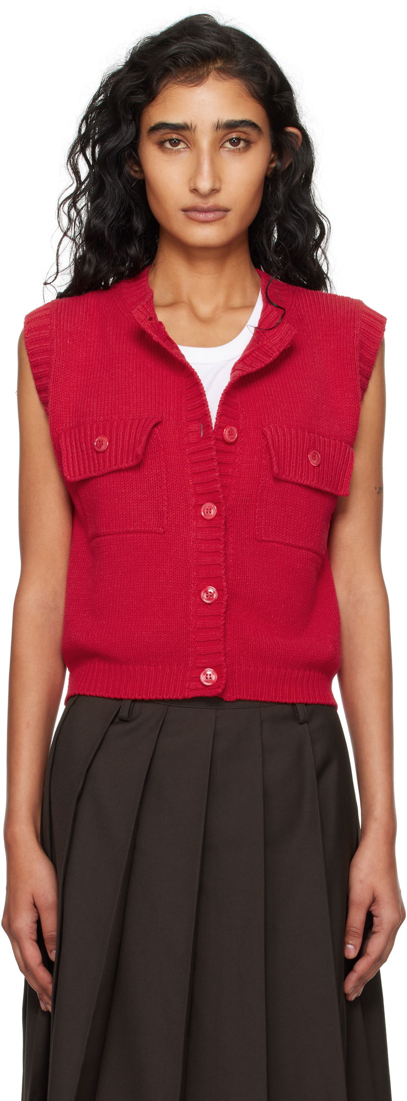 Жилет Max Mara Max Mara Caprara Knit Vest Червоний | 2525356031600