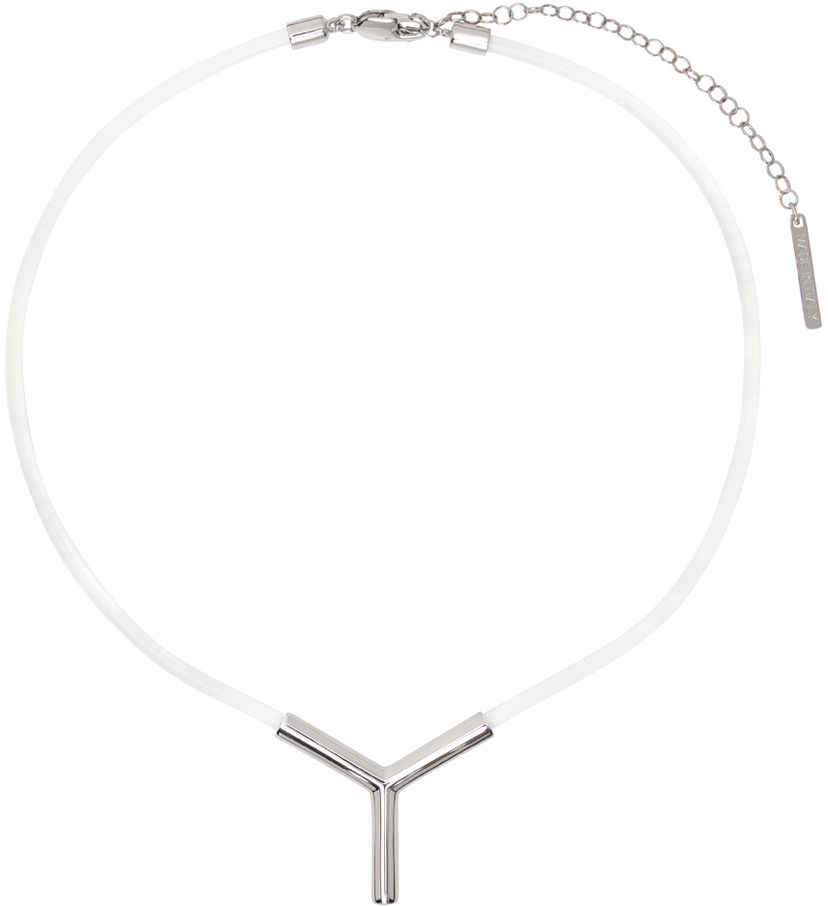 Кольє Y/PROJECT Transparent 'Y' Necklace Металік | 640NE004