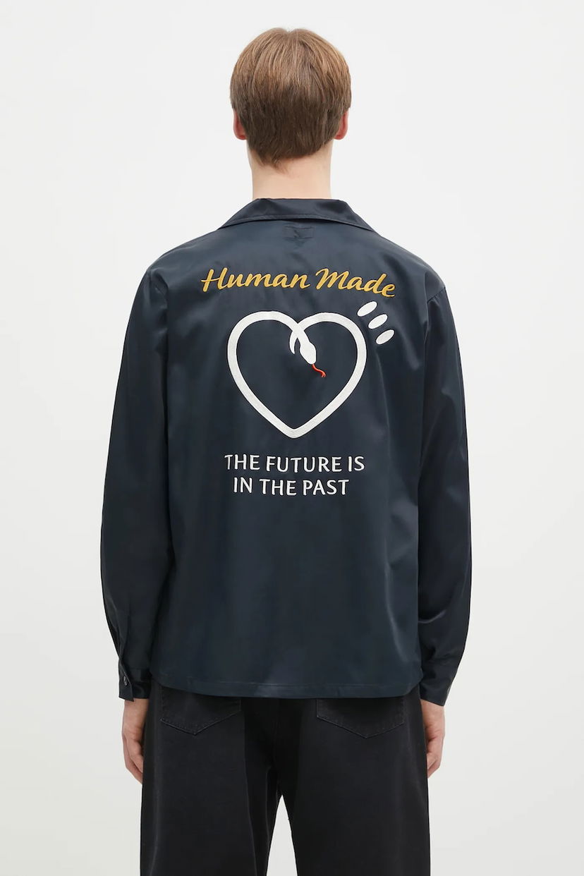 Сорочка Human Made BOWLING SHIRT regular темно-синій | HM29SH014