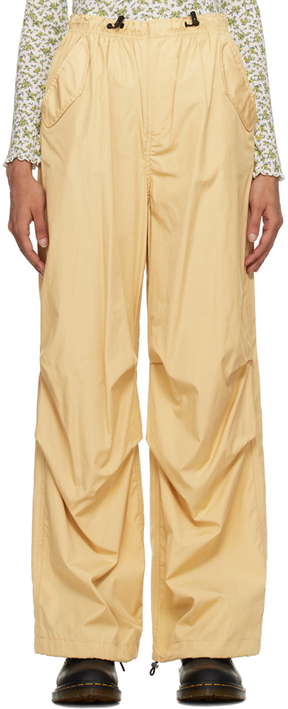 Штани rag & bone Becky Wide Leg Trousers Жовтий | WAW22H70144614