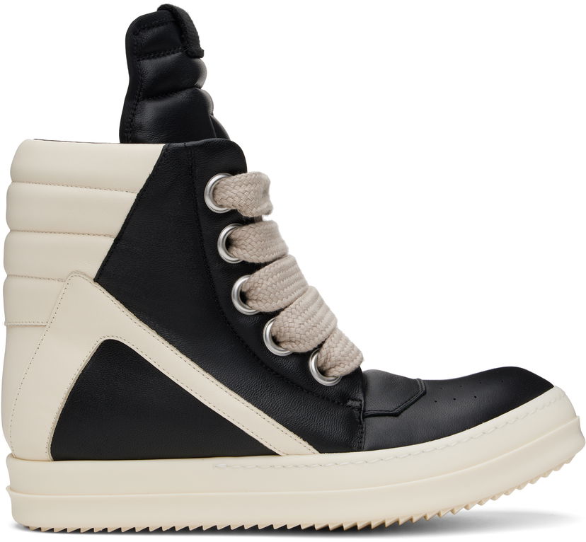 Кросівки та взуття Rick Owens Rick Owens Hollywood Jumbolace Geobasket чорний | RU01E5898 LLPPW2