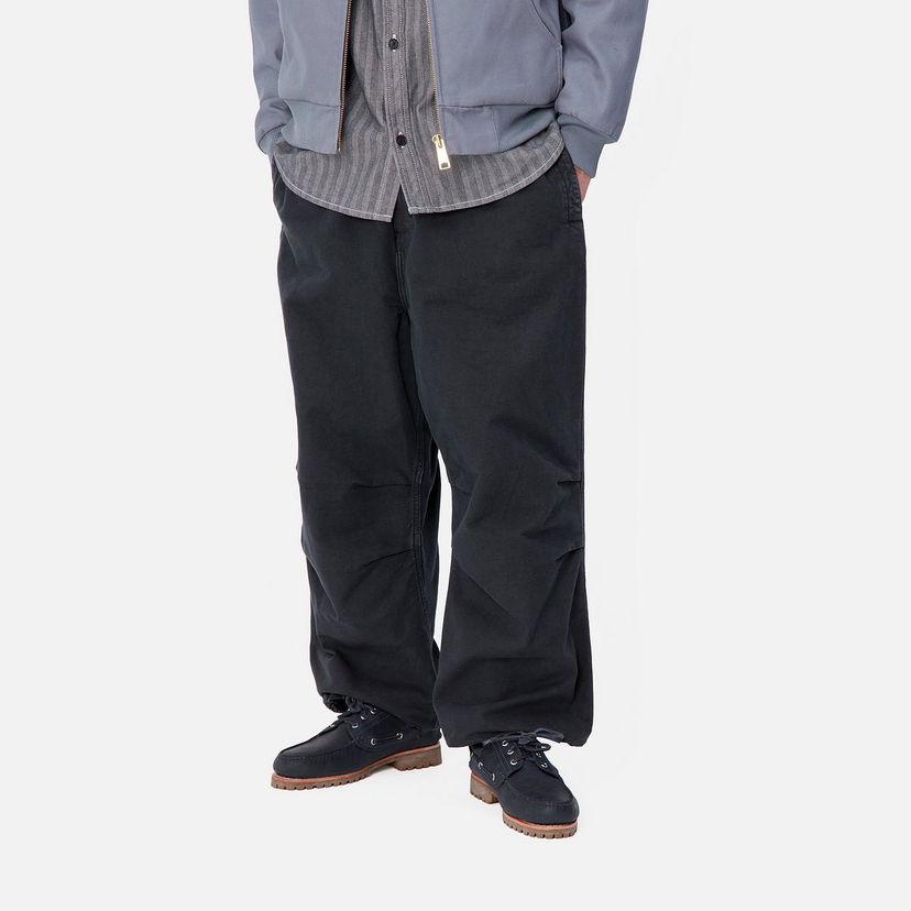 Штани карго Carhartt WIP Stone Dyed Black Pants чорний | I033762_9