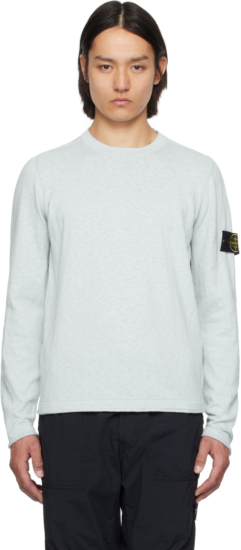 Cветр Stone Island Stone Island Cotton Nylon Sweater Зелений | K1S15 5100052 S00B0