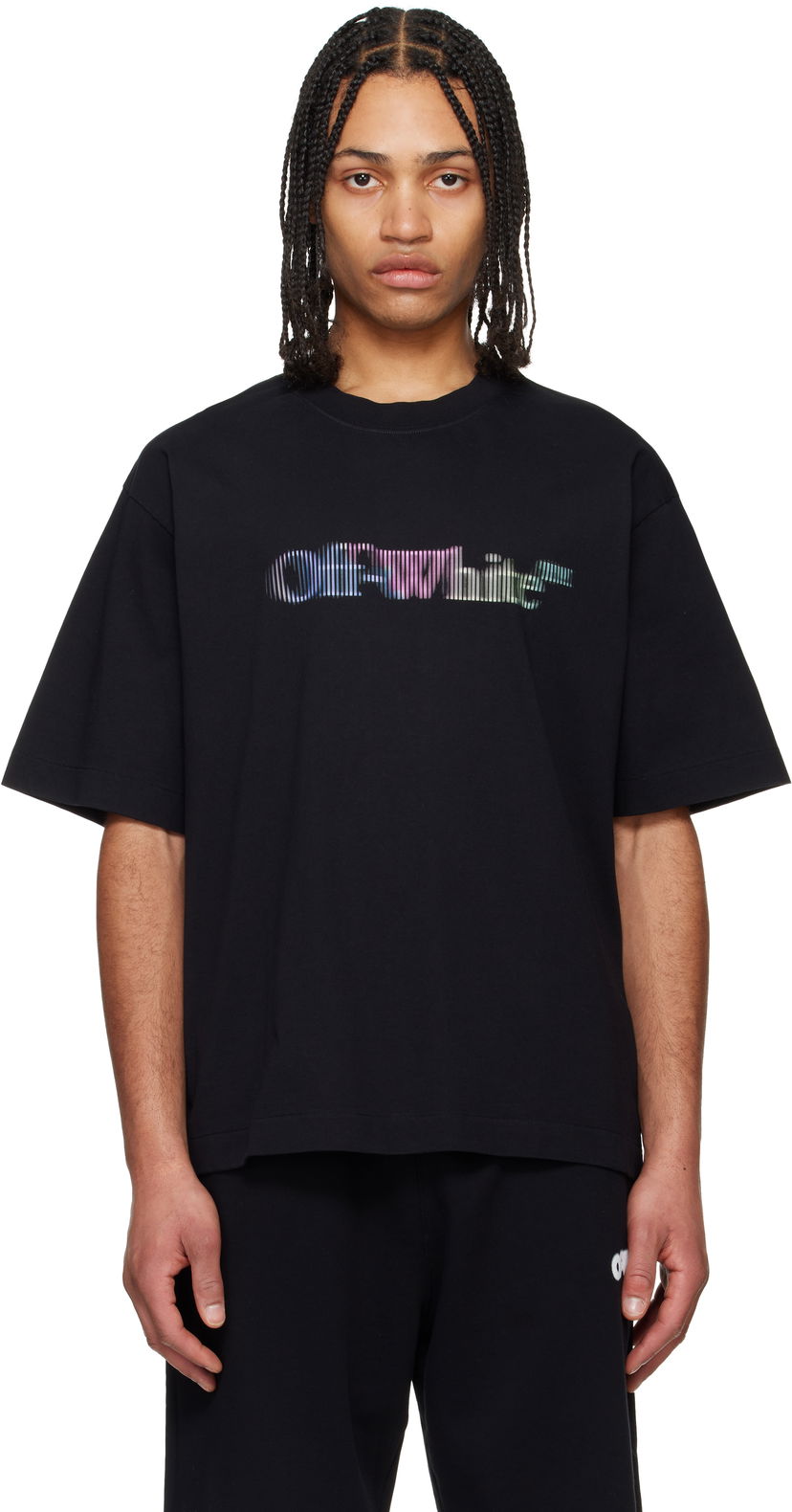 Футболка Off-White Off-White Skate Short Sleeve T-Shirt чорний | OMAA120S25JER00M1084