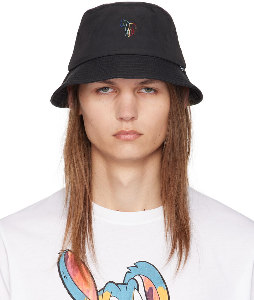 Кепка Paul Smith PS Paul Smith Zebra Logo Bucket Hat чорний | M2A-921DT-N097-79