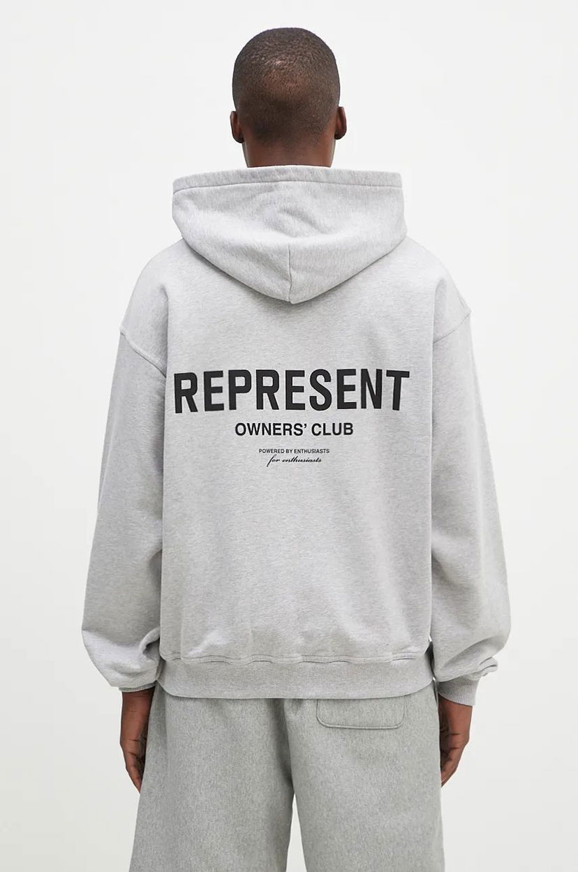 Світшоти Represent Clo Owners Club Zip Hoodie Grey Сірий | OCM41122.158