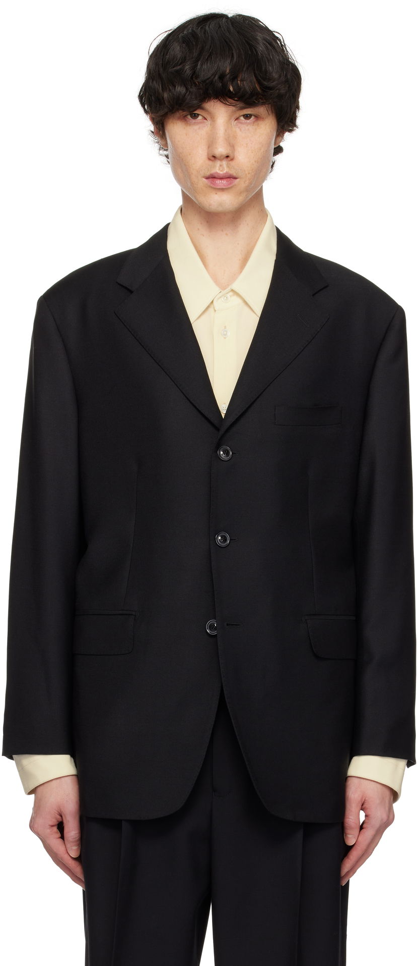 Куртка Maison Margiela Maison Margiela Mohair Blazer чорний | S50BN0536 M35259