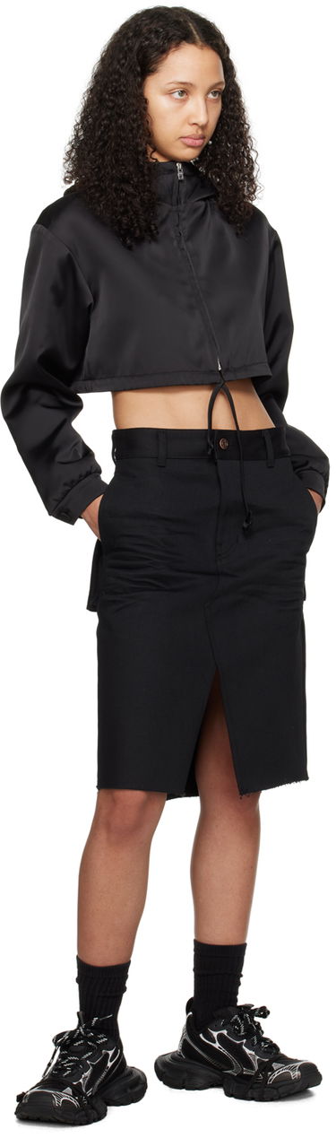Куртка We11done We11done Cropped Track Jacket чорний | WD-JP0-24-091-W-BK, 3