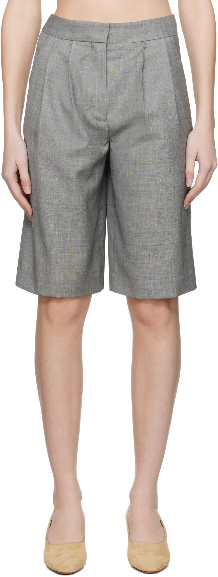Шорти Loulou de Saison Loulou de Saison Soan Shorts Сірий | SOAN