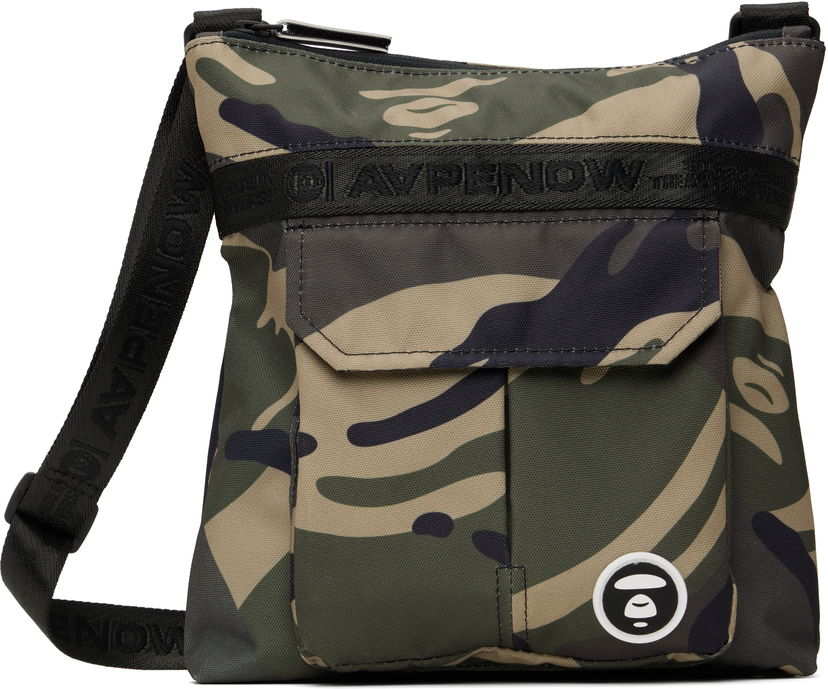 Сумка AAPE by A Bathing Ape AAPE by A Bathing Ape 'AAPE Now' Crossbody Bag Зелений | AAPBGM5331XAOGRZ