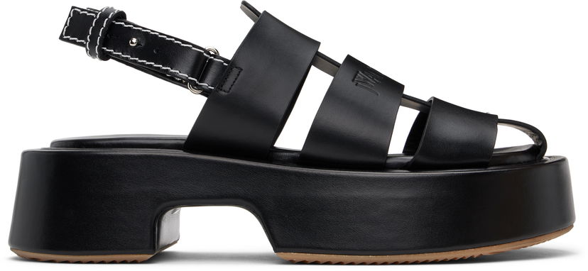 Кросівки та взуття JW Anderson JW Anderson Stripe Platform Sandals чорний | SN0098-LA0323