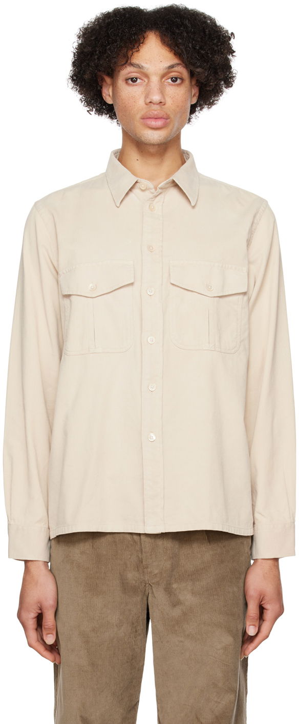 Сорочка Paul Smith PS Paul Smith Cargo Pocket Shirt бежевий | M2R-739X-J21043-60