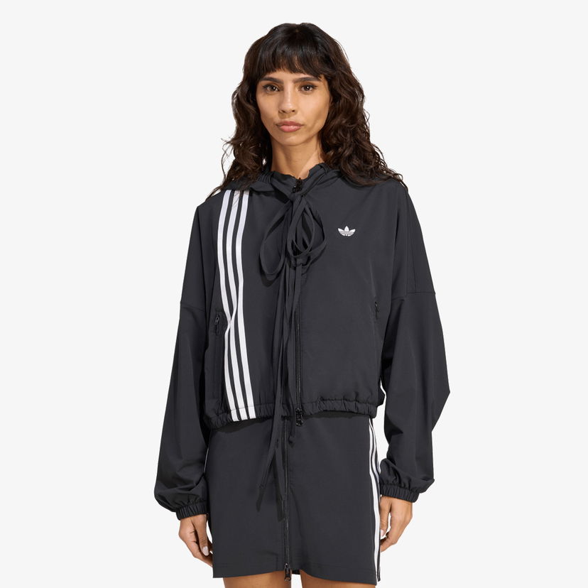 Світшоти adidas Originals Ribbon Tie Cropped Track Top чорний | JX2698