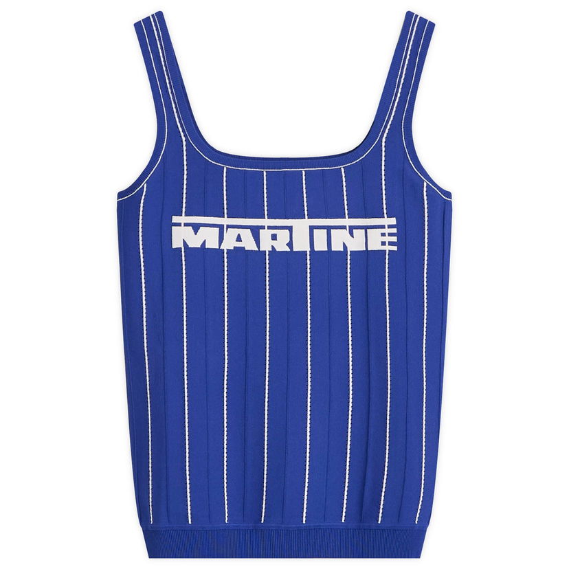 Безрукавка Martine Rose Martine Rose Logo Moto Vest, Size Large Синій | 957YA12500-BLU