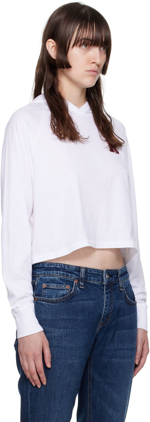 Світшоти rag & bone Rag & Bone Cropped Hoodie білий | WCC22FT011YT11, 1