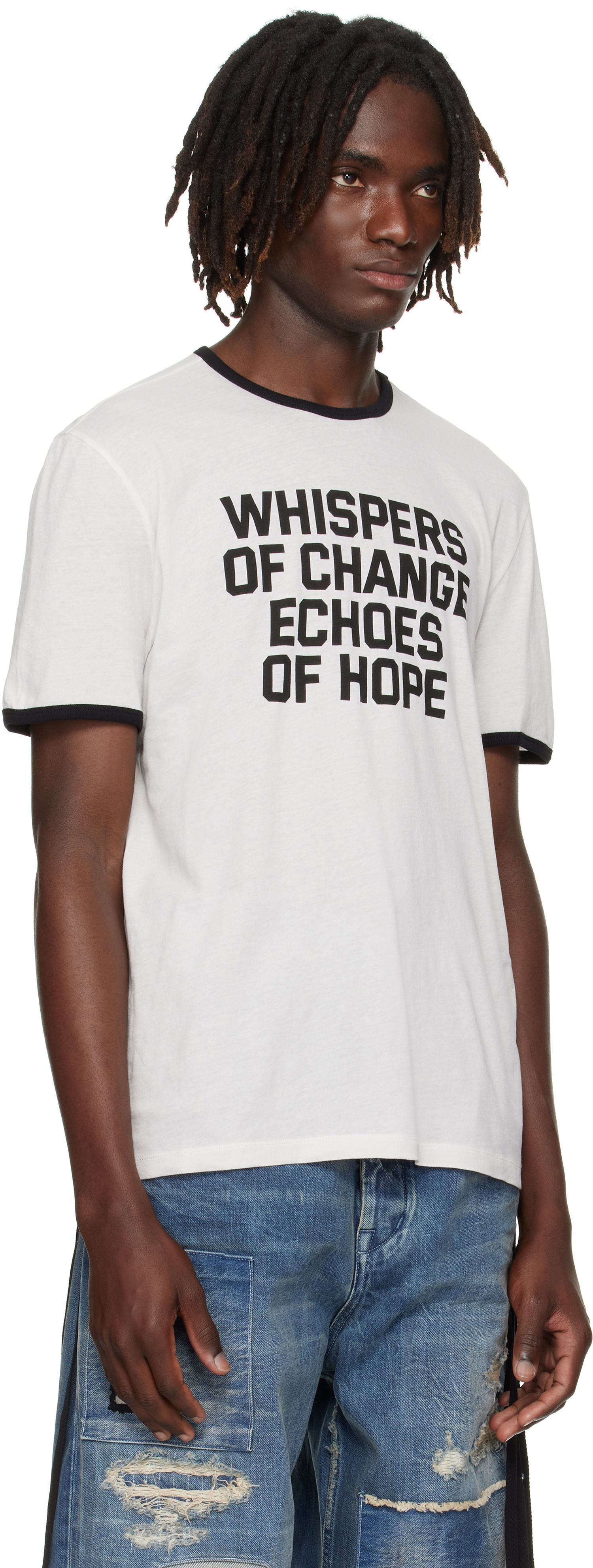 Футболка Ann Demeulemeester Ann Demeulemeester Save the Children Edition Aimar Standard T-Shirt білий | B0012876-FA206-003, 1
