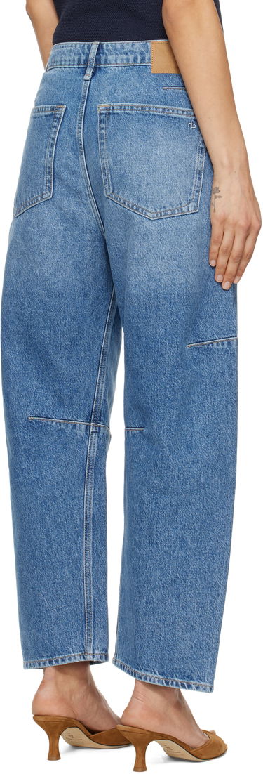 Джинси rag & bone rag & bone Charlie Ankle-Length Barrel Jeans Синій | WDD25S2994RGAC, 2