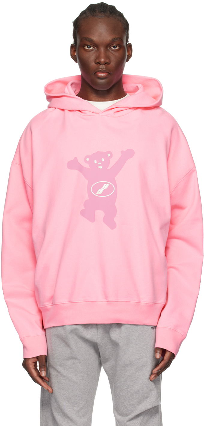 Світшоти We11done Teddy Graphic Print Hoodie Рожевий | WD-TH3-22-727-U-PK