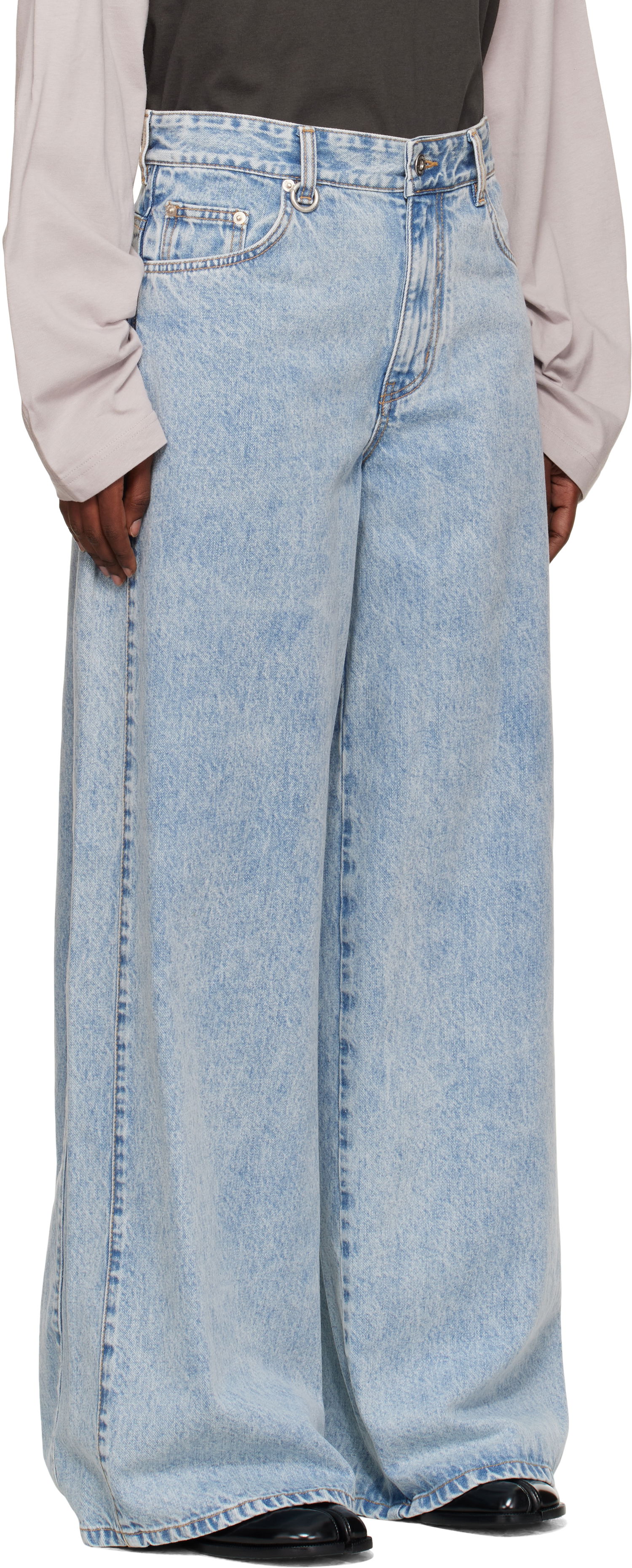 Джинси We11done We11done Oversized Low-Rise Jeans Синій | WD-DP2-25-337-W-SK, 1