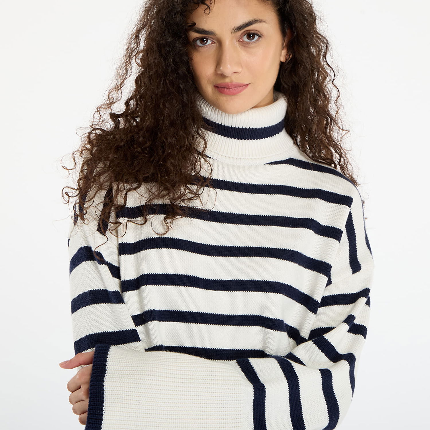 Cветр GUESS Striped Turtleneck Emelia Sweater Різнокольоровий | W5BR34Z37L1-S00J, 1