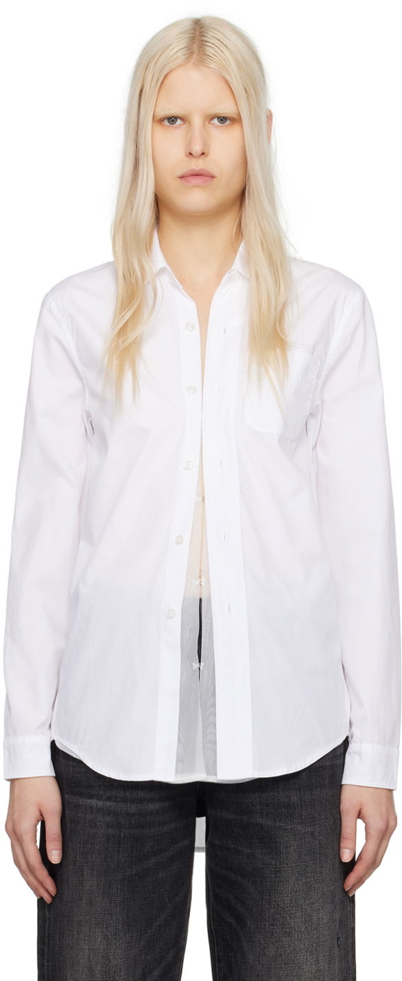 Сорочка R13 R13 Foldout Shirt білий | R13WR246-R339B