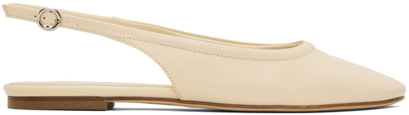 Аксесуари Aeyde Aeyde Dani Slingback Flats бежевий | A11-FL-MNLR08FL15-SS24-100-007