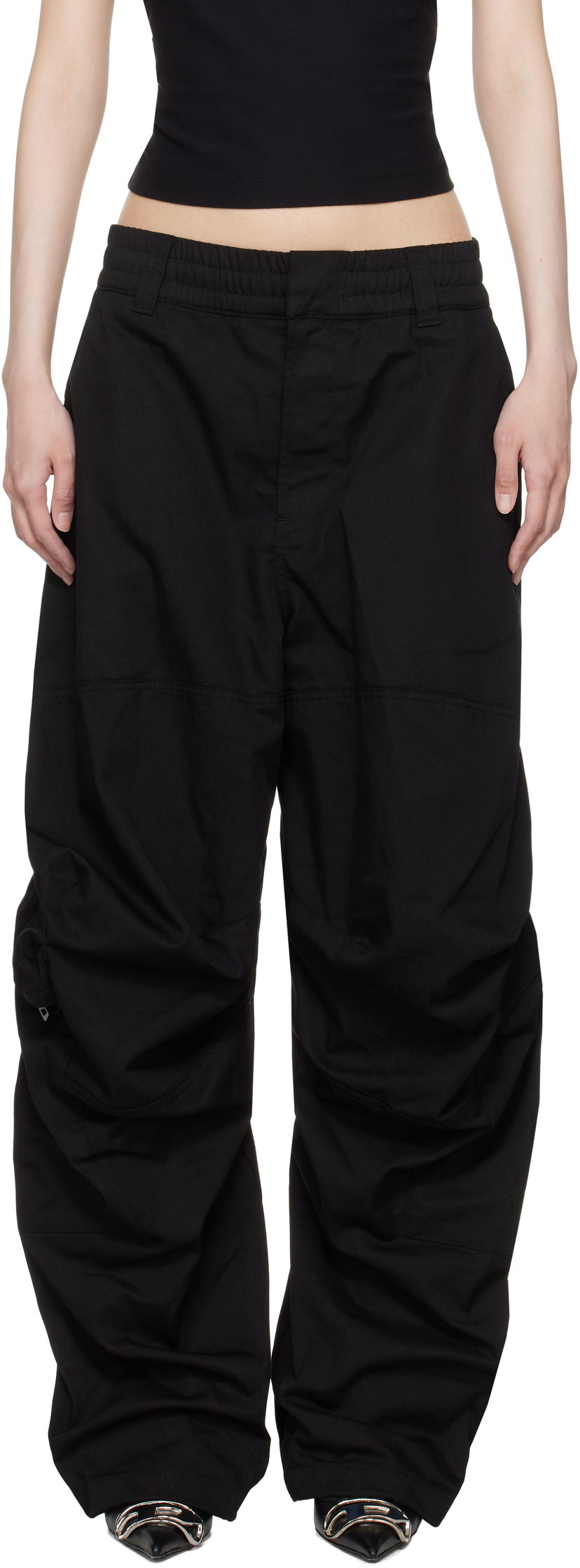 Штани карго Diesel P-Arne-Fem-P2 Cargo Pants чорний | A15324 0AJEB