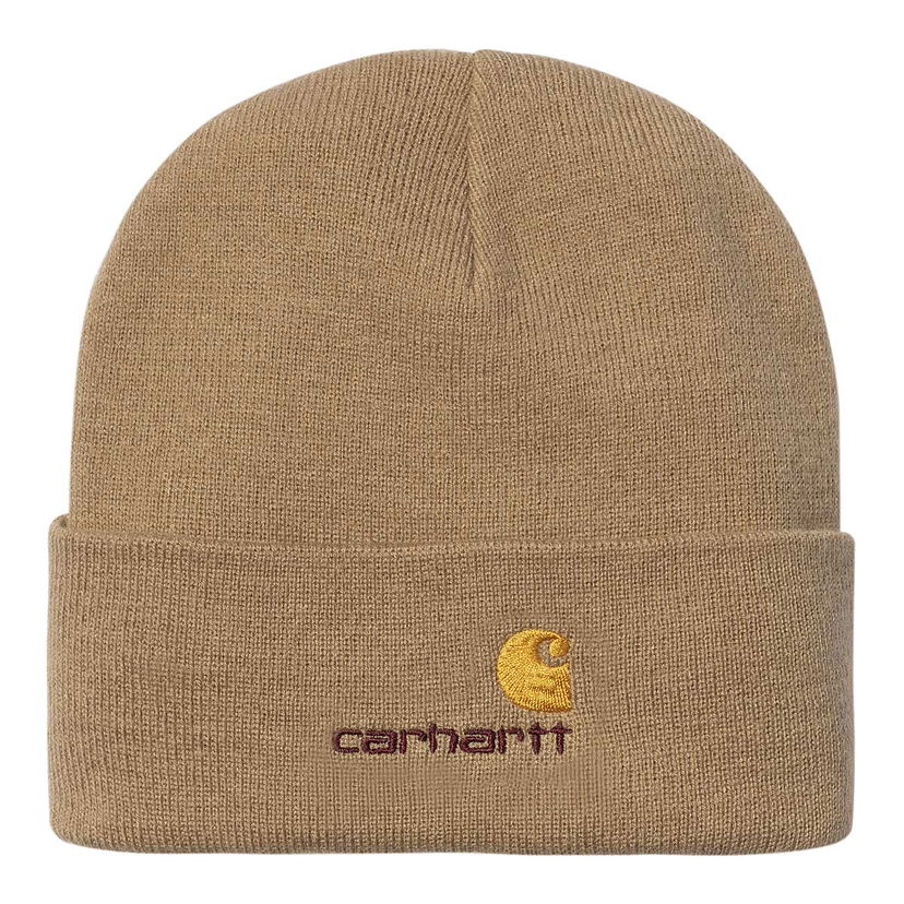 Шапка Carhartt WIP Script Beanie Коричневий | I034235-2FSXX