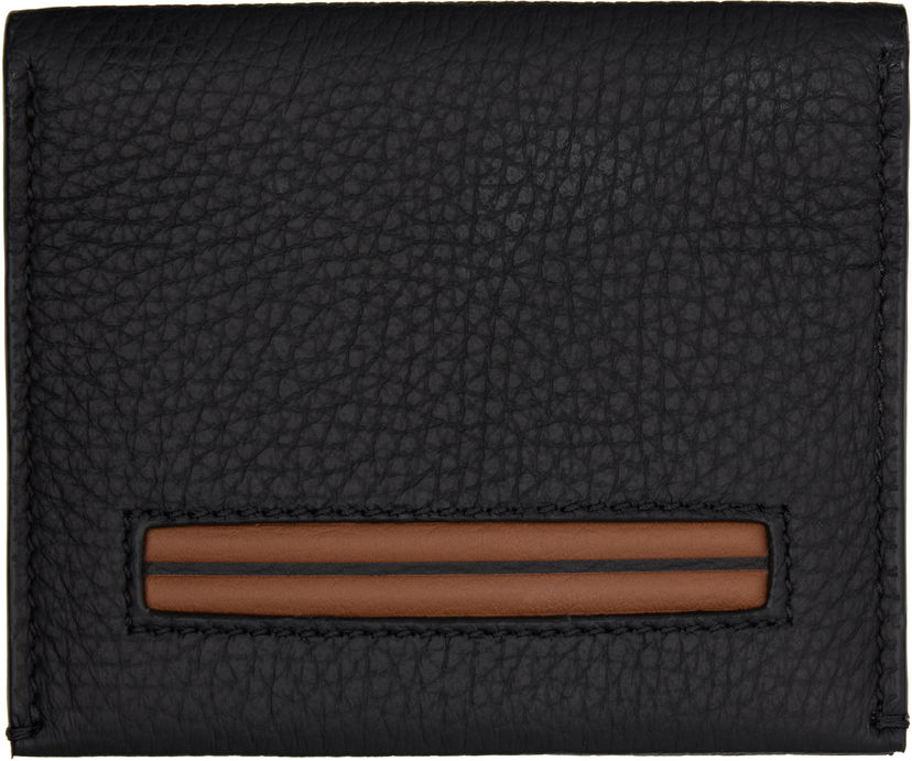 Гаманець ZEGNA Leather Wallet чорний | LHCBU-E1914Z
