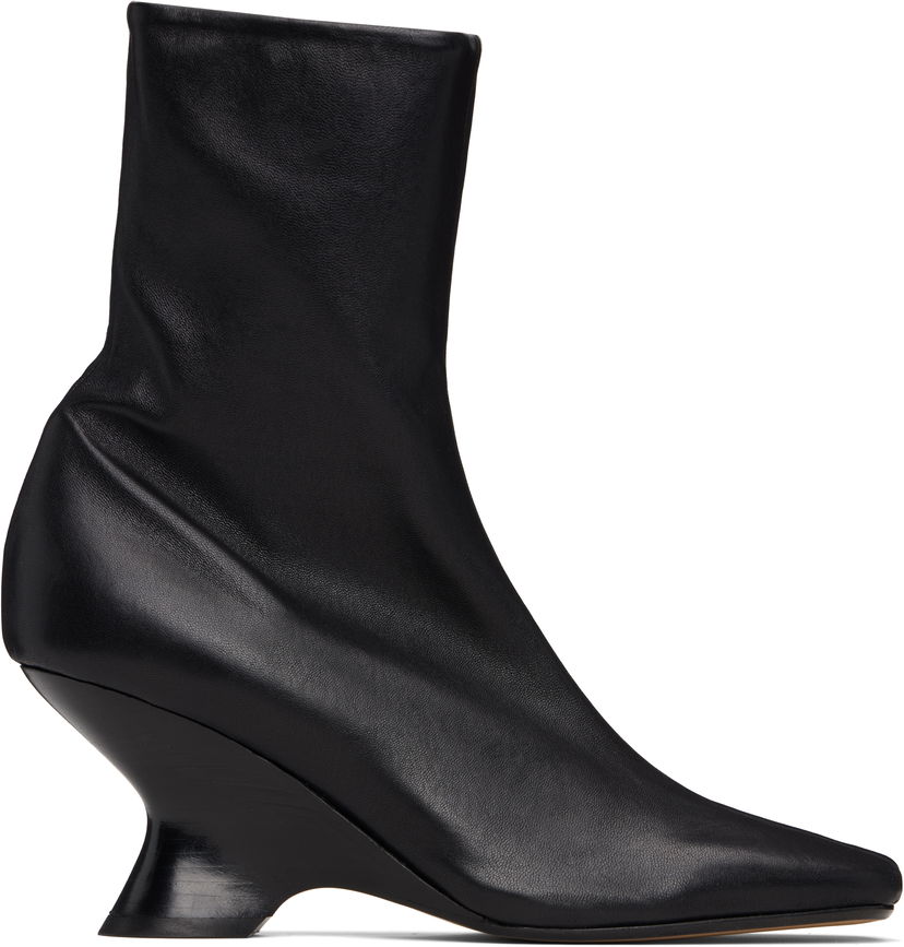 Кросівки та взуття Dries Van Noten Dries Van Noten Heeled Ankle Boots чорний | 252-011704-140