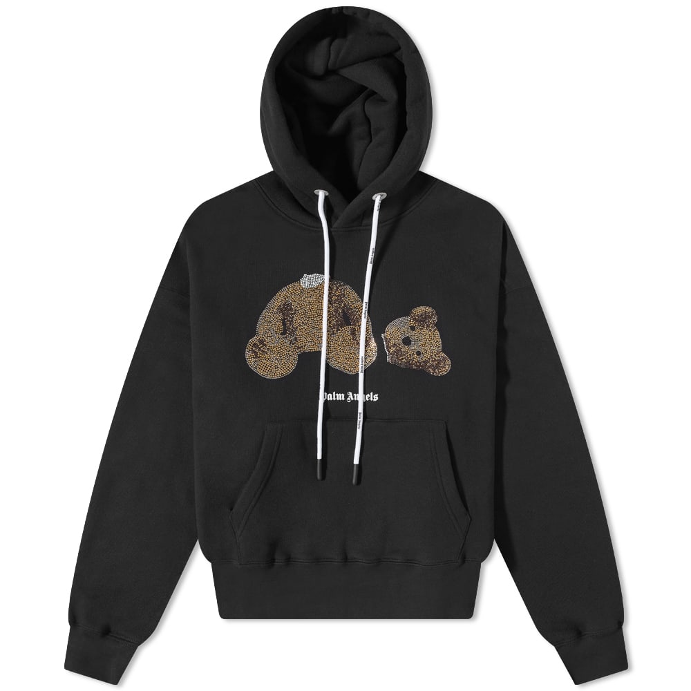 Світшоти Palm Angels Sequins Kill The Bear Popover Hoody чорний | PMBB058F22FLE0071076, 0