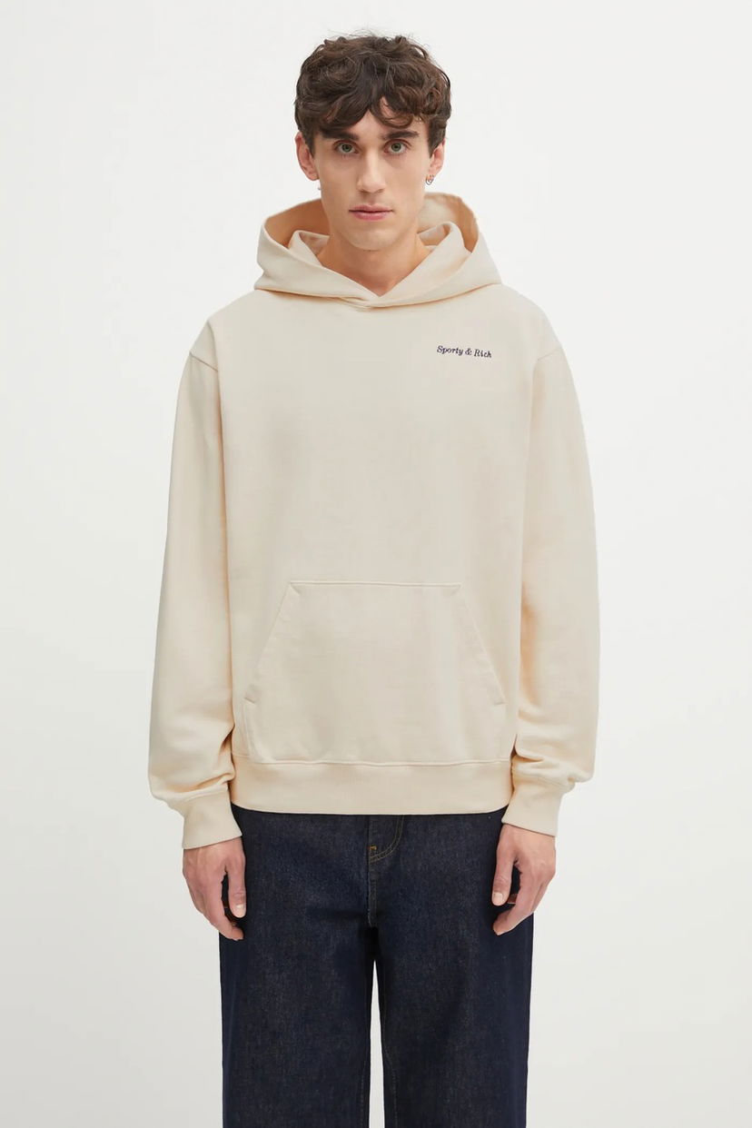 Світшоти Sporty & Rich Sporty & Rich Eden Crest Embroidered Hoodie бежевий | ST07060666CR01