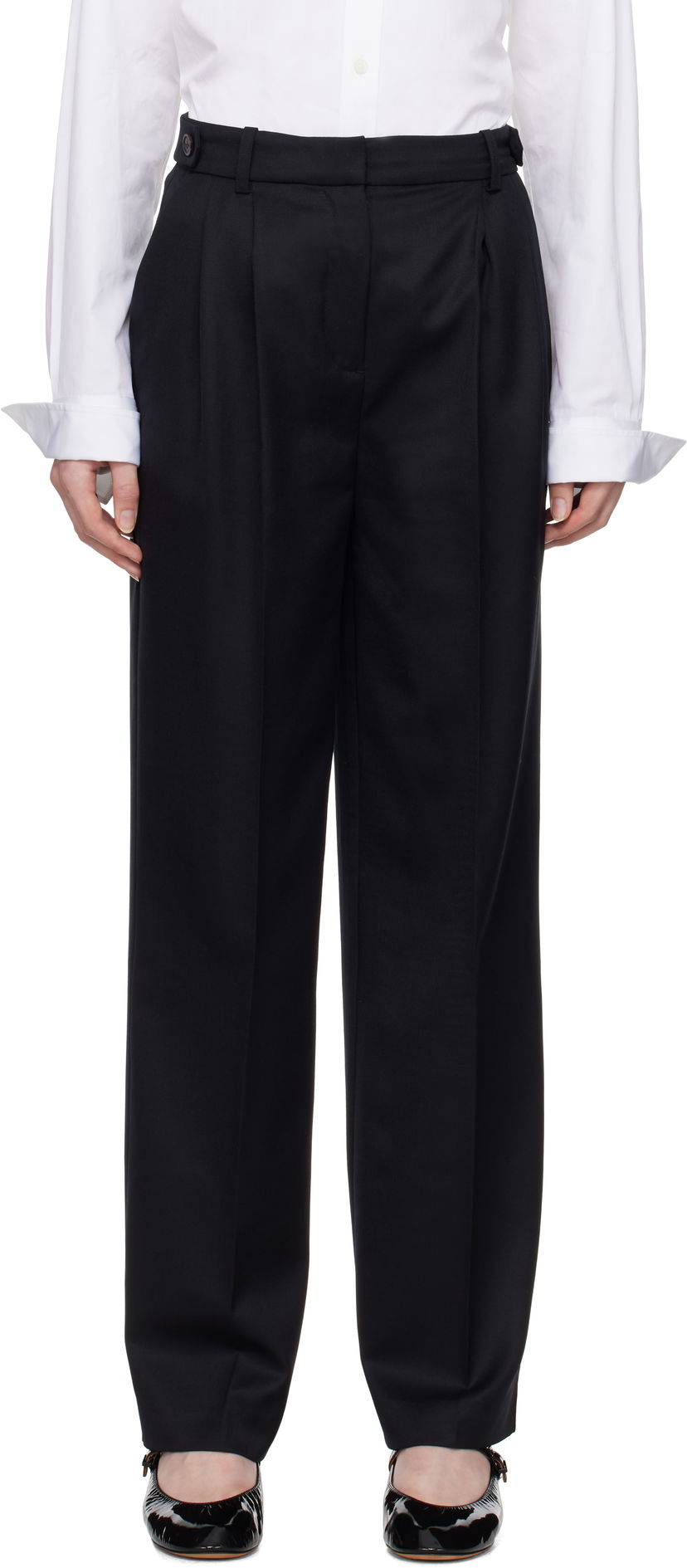 Штани A.P.C. A.P.C. Joseon Pleated Trousers чорний | WOAPO-F08475
