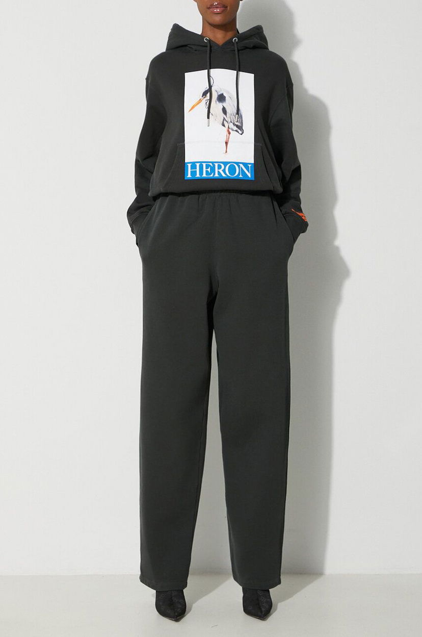 Спортивні штани HERON PRESTON Sweatpants With Print чорний | HWCH006F23JER0011001