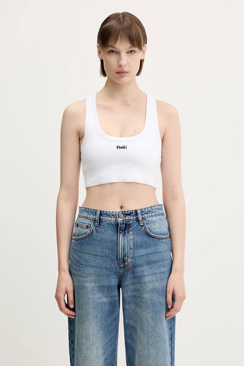 Безрукавка Ksubi KSUBI 1999 Origin Crop Tank Top білий | WSP25SI001