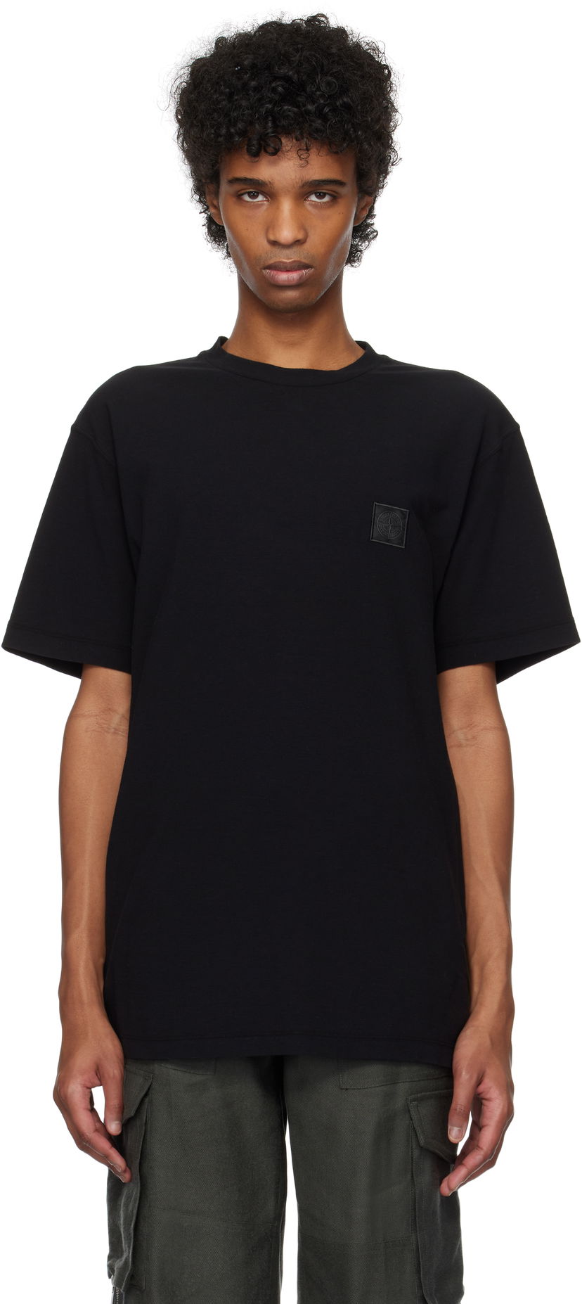 Футболка Stone Island Stone Island Garment Dyed Tee чорний | K1S15 2100008 S0F11