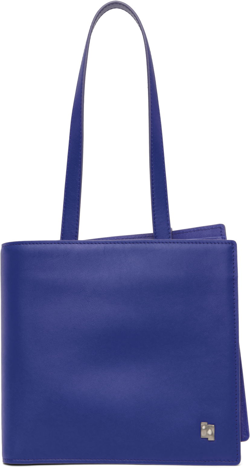 сумка-тоут ADER ERROR Leather Tote Bag Синій | BN01FWBA2001BL