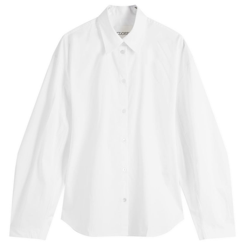 Сорочка CLOSED Closed Pleated Sleeve Shirt, Size X-Small білий | C94202-25E-22